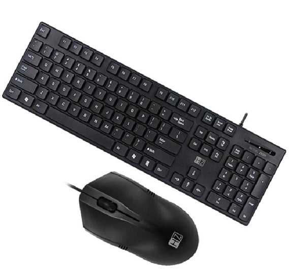 Heatz ZK09 Ultra Thin Chocolate Keyboard And Mouse