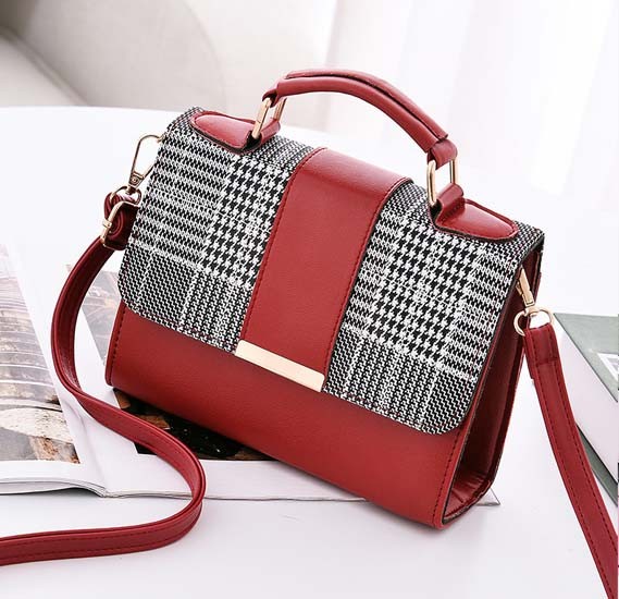 Generic Bag For Women Fashion Brown Crossbody Bag For Lady Girls Korean Style,RED,CBK00/RD