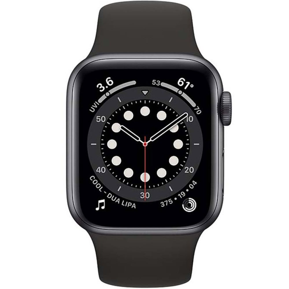 Apple Watch Series 6-40 mm GPS Space Gray Aluminium Case with Black Sport Band