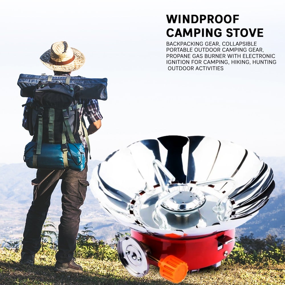 Windproof-Camping-Stove-Backpacking-Gear-Collapsible-Portable-Outdoor- Camping-Gear-Propane-Gas-Burner-with-Electronic-Ignition-for-Camping-Hiking -Hunting-Outdoor-Activities in - UAE