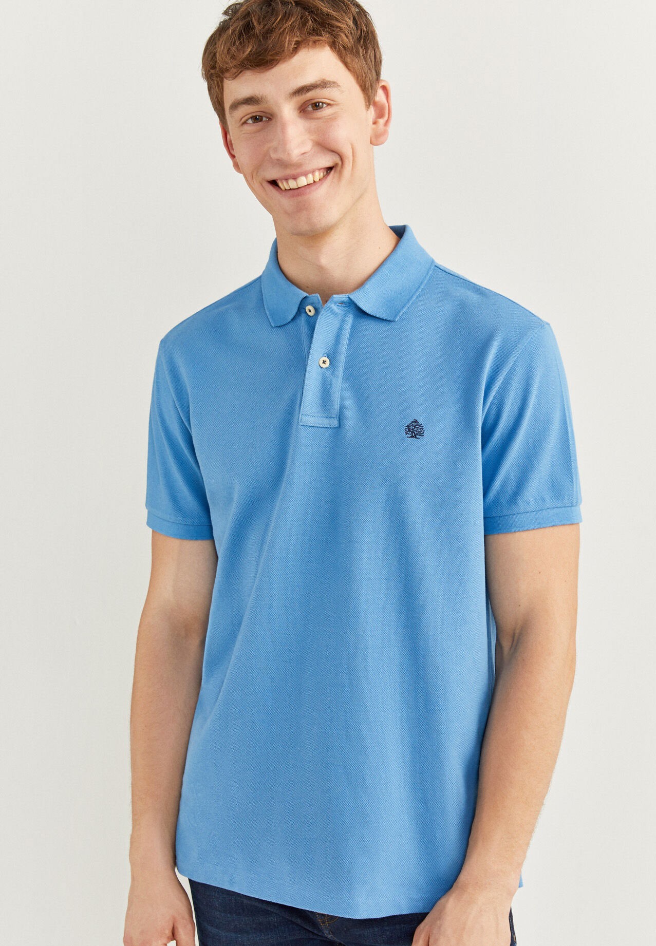 Springfield Fashion Mens Polo T-Shirt Color Sky Blue