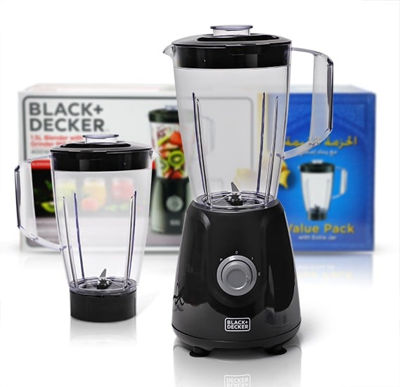 Buy Black and Decker BX430J-B5 Blender & Jar with Extra one Jar Black  Online Dubai, UAE | OurShopee.com | OL2343