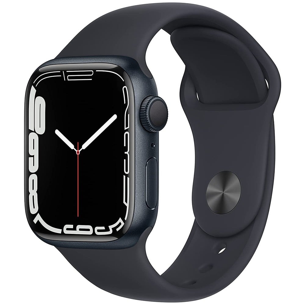 Apple Watch Series 7 GPS 45mm Midnight Aluminium Case, Midnight Sport Band
