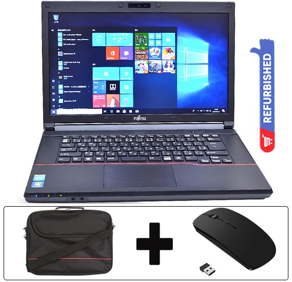 PC/タブレット ノートPC 3 in 1 Laptop Bundle Fujitsu Lifebook A553 H Laptop Wireless Optical  Bluetooth Black With Laptop Bag 15 6-Inch Black
