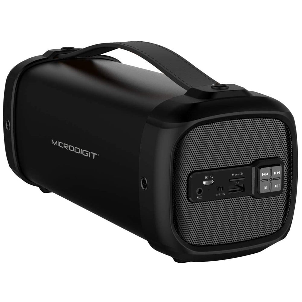 Microdigit Bluetooth Speaker for Multiple Devices, Black, M0060RT