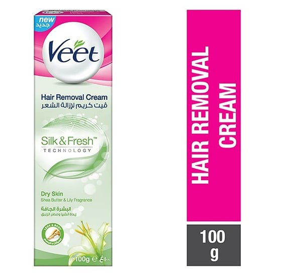 Buy Veet Hair Remover Cream Shea Butter & Lily Dry Skin 100ML Online Dubai,  UAE  | OR1245