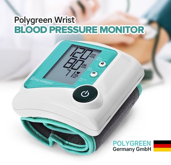 Polygreen wrist blood pressure monitor KP-6230