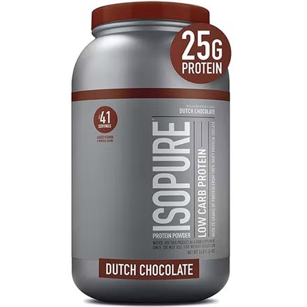 Isopure Low Carb Protein Powder Dutch Chocolate 3lb