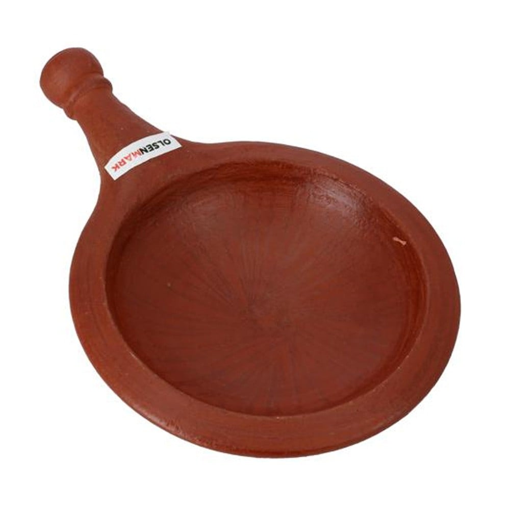 Olsenmark OMCP6033 Traditional Cookware Clay Fry Pan Brown
