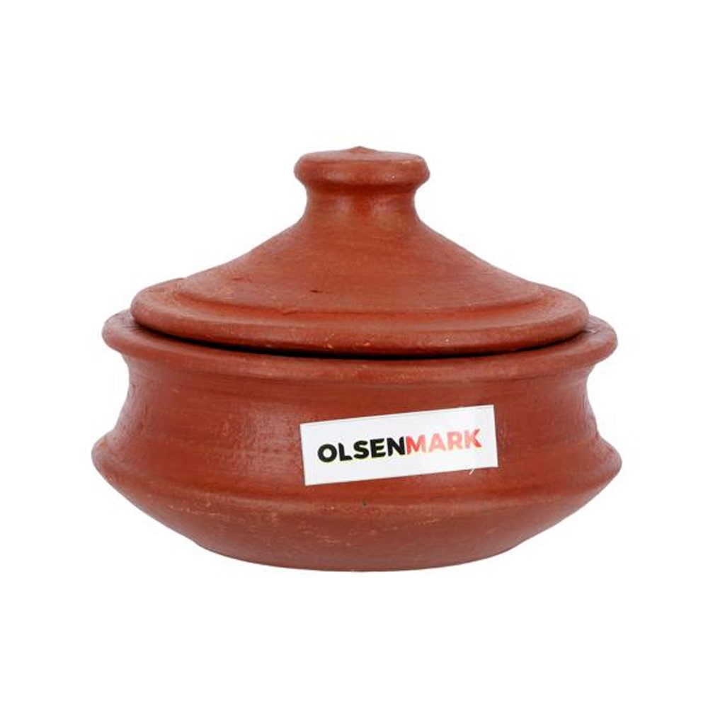 Olsenmark OMCP6030 Traditional Cookware Curry Bowl with Lid Brown