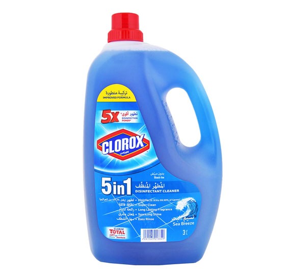 Buy Clorox 5 In 1 Disinfectant Sea Breeze Floor Cleaner 3 Litre