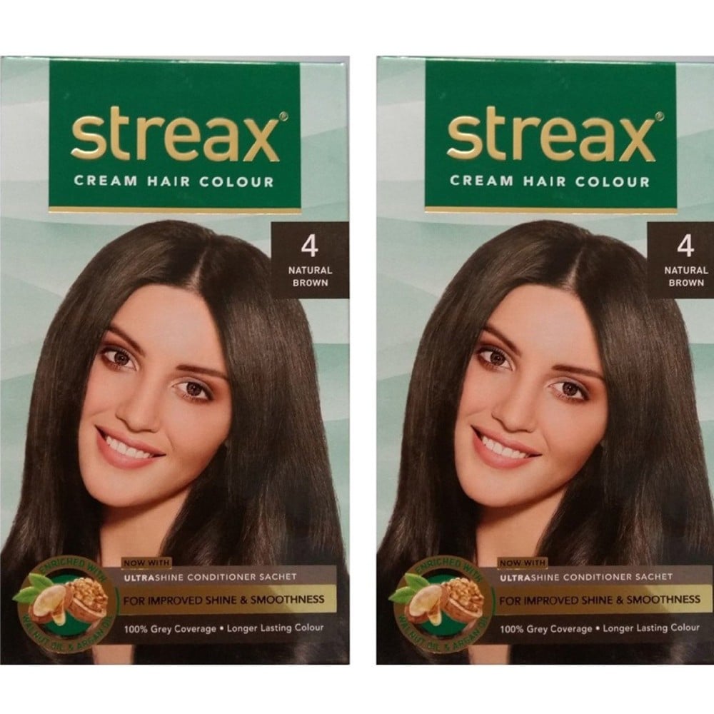 Buy Streax Cream Hair Color Natural Brown 4 Online kuwait, kuwait City |   OY5197