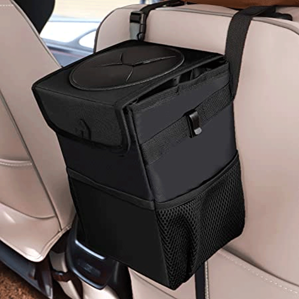 Buy Multipurpose Car Trash Can with LID and Storage Pockets Online  PH5314