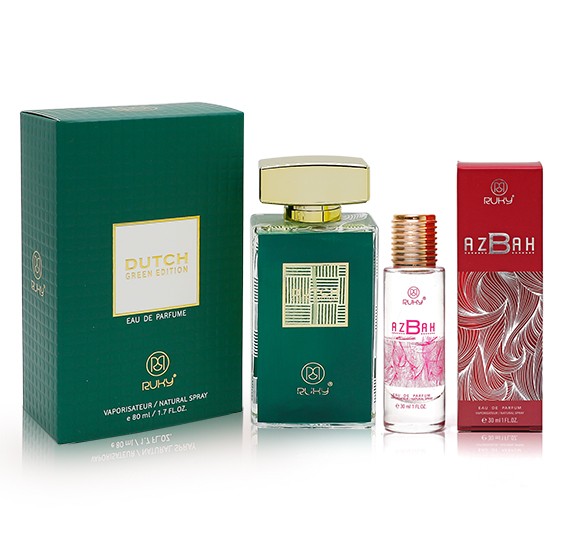 Ruky Dutch Green For Women 80ml+ Ruky Azbah Eau De Perfum 30ml