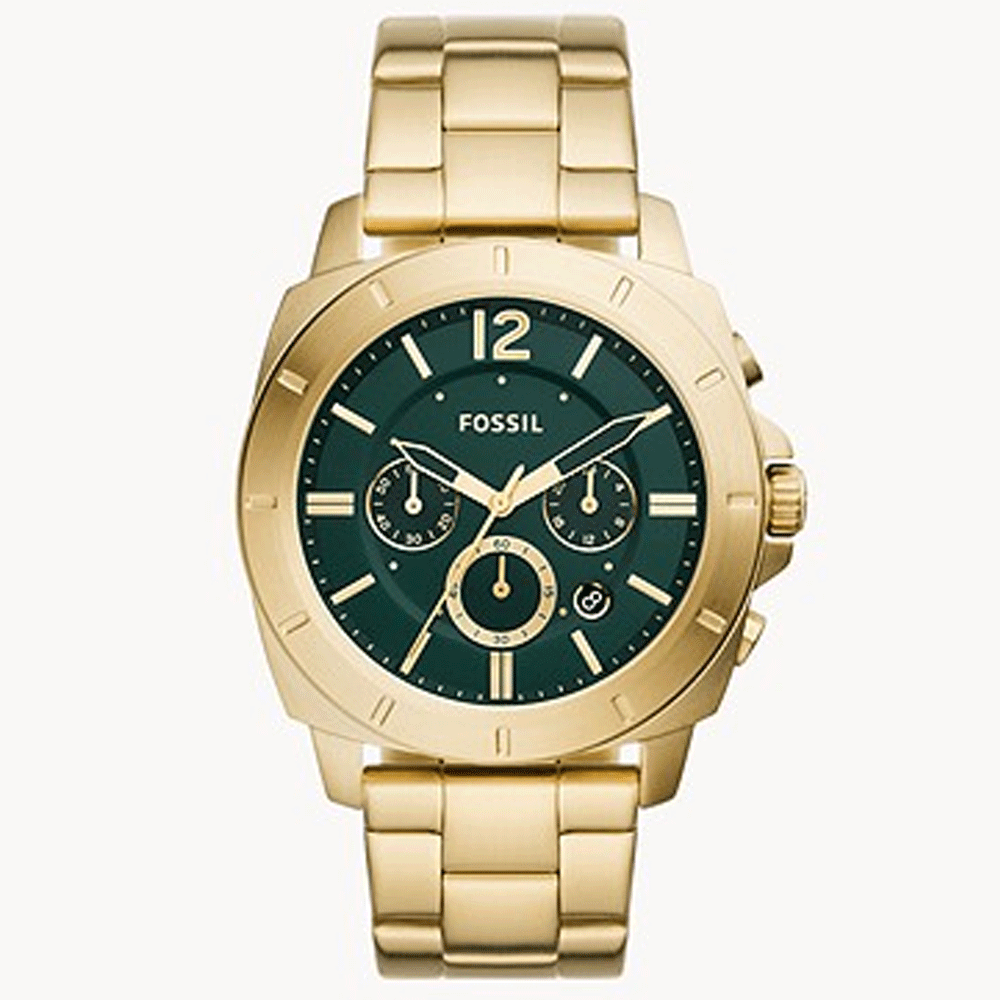 Buy Fossil BQ2729 Privateer Chronograph Gold Tone Stainless Steel