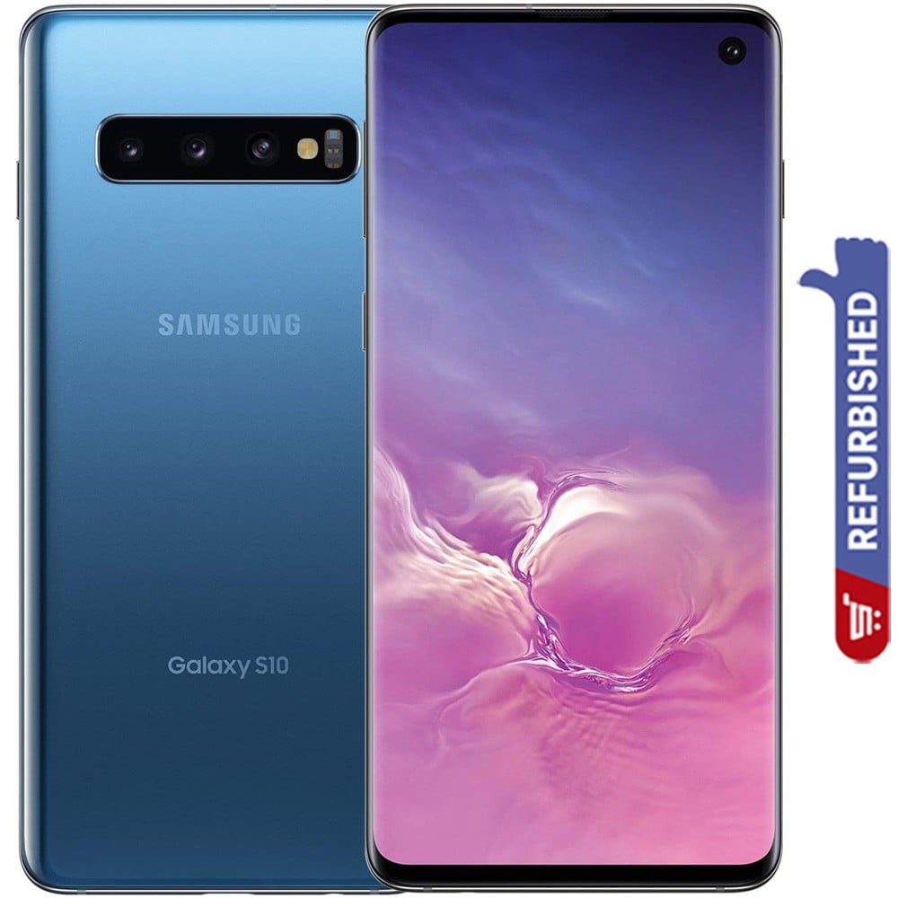 Buy Samsung Galaxy S10 8GB 128GB 4G LTE Refurbished - Prism Blue Blue 128GB Online Dubai, UAE