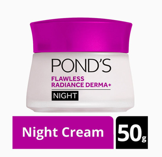 Ponds Flawless Radiance Derma+ Night Cream, 50g