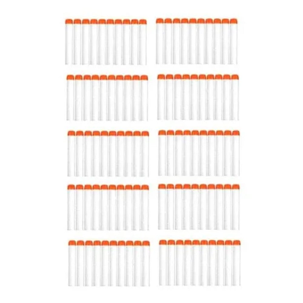 Generic N20614418A 100 Piece Nerf Soft Bullets White and Orange