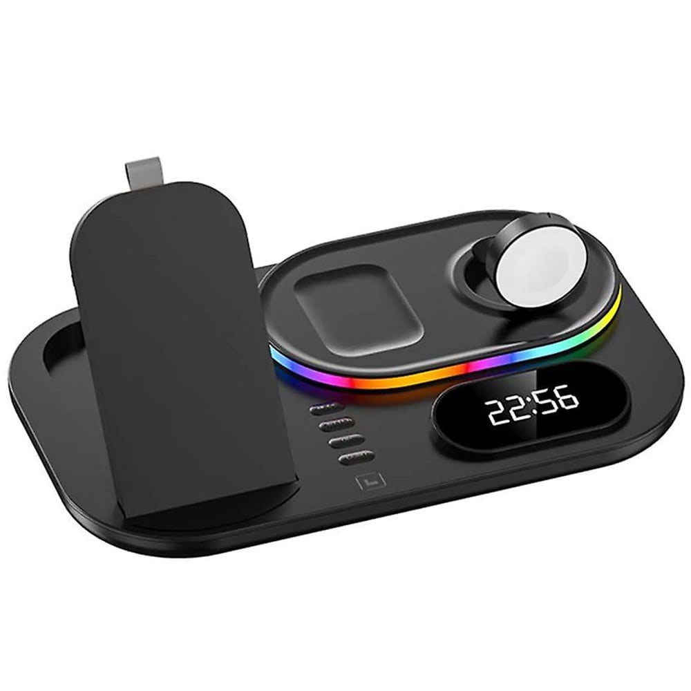 Buy 4 in 1 Wireless Charger with RGB Lights and Clock Online Qatar, Doha |  OurShopee.com | PC6513