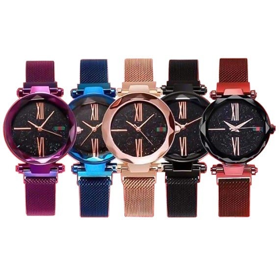 5 in 1 DVANS Stylish Watch For Women Assorted Colors