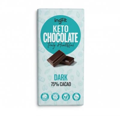 Ingfit ING0067365 Premium Sugar Free Keto Chocolate Dark 28g
