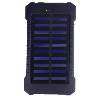 iSAFE Solar Smart Power Bank 8000Mah Black
