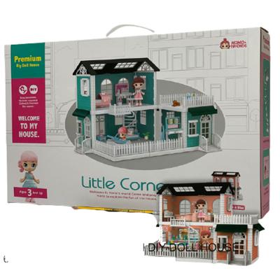 Little Corner Premium Diy Doll House LC3371, Assorted colour