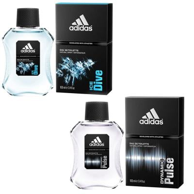2 in 1 Adidas Dynamic Pulse 100 ML Edt Perfume and Adidas Ice Dive Edt 100ml