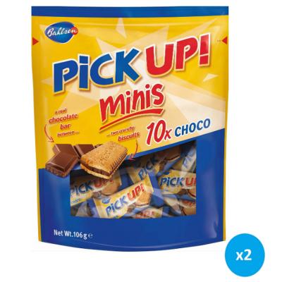 Bahlsen Chocolate Pick Up! Choco 10 Minis 106 grams, Pack of 2 Pieces, 68875.504