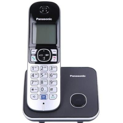 Panasonic KX TG 6811 Cordless Phone Black with White
