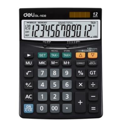 Deli Dual Power Calculator 12 Digits Assorted Color, E1630