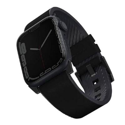 Uniq Straden Waterproof Leather Hybrid Apple Watch Starp Black
