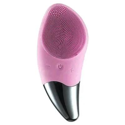 Generic N39609413A Sonic Silicone Face Brush Pink and Silver