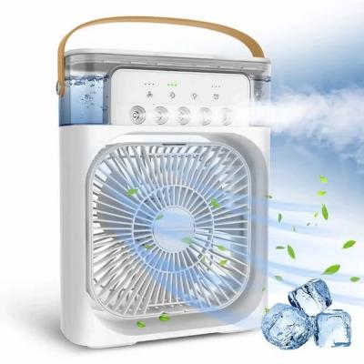 Mini Evaporative Air Cooler With 7 Colors LED Light Timer 3 Wind Speeds