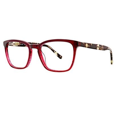 XOXO XO VAIL CRAN Womens Vail Square Eyeglasses Frame 781096547906 Cranberry