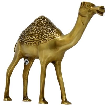AJTC Antique Brass Camel Decor Statue Figurines for Animal Sculpture of Good Luck, 903C