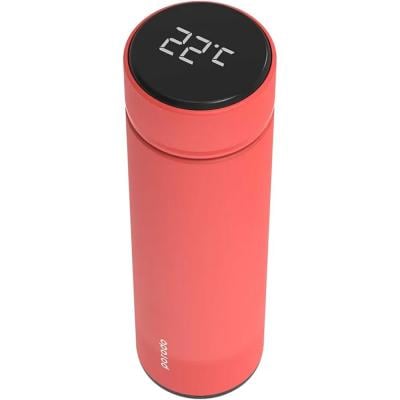 Porodo PD-TMPBOT-RD Smart Water Bottle with Temperature Indicator 500ml Red