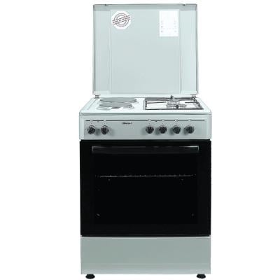 Nobel NGC7222 Gas And Electric Cooker Silver 2 Gas Burners Electric Oven