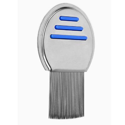 Stainless Steel Lice Treatment Comb Grey
