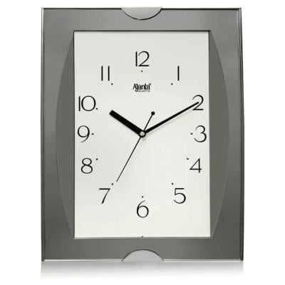Ajanta 1047 Quartz Square Fancy Wall Clock Grey