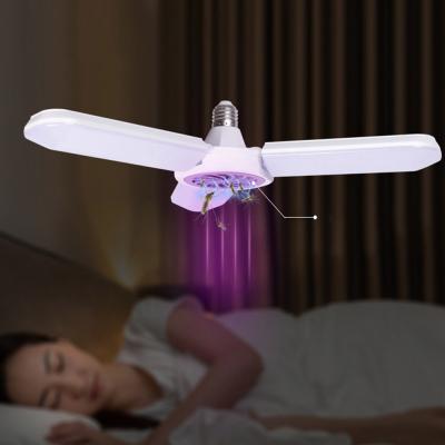 Three Blades 45W LED Folding Mosquito Killer Lamp White