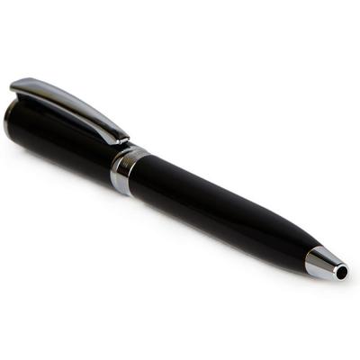 Segma LFP077 Black and Silver Ball Point Pen Refillable Blue Ink