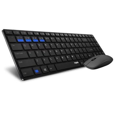 Rapoo 9300M Combo Keyboard and Mouse Multimode Ultra-Slim, Black