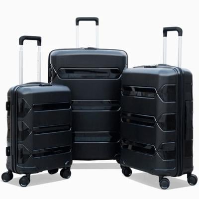 Paris Fashion Luggage Hard Case Trolley Bag 3 Pcs Set 20, 24 and 28 Inches