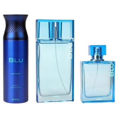 Ajmal Perfume Blu Gift Set  For Men,6293708007837