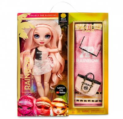Rainbow High Pacific Coast Fashion Doll- Bella Parker (Pink), MGA-578352