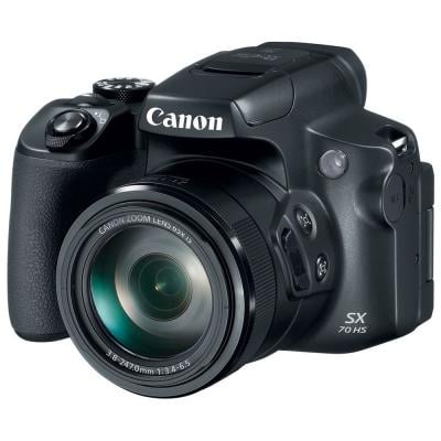 Canon PowerShot SX70 HS Point & Shoot Digital Camera with 3.8-247mm Lens, 4K UHD, 20.3 MP, Black
