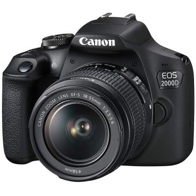 Canon EOS 2000D DSLR Camera with EF-S 18-55mm III Lens, 24.1 MP, 2728C002, Black