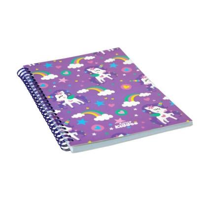 Smily A5 Lined Notebook, Purple