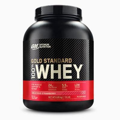 Optimum Nutrition Gold Standard 100% Whey Protein Powder 5 lbs, Delicious Strawberry